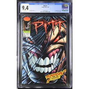 🔑🔥PITT #1 - 1993 - IMAGE COMICS - CGC KEOWN 9.4 - 1ST APPEARANCE 457005